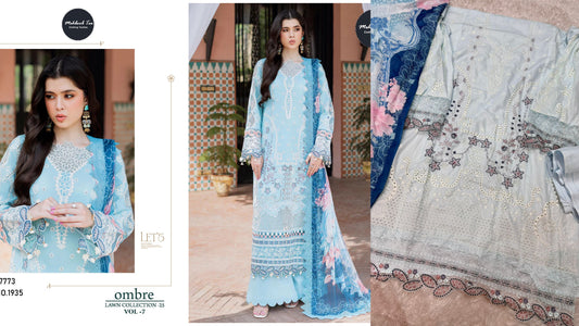 1935 Ombre Lawn Collection 25 Vol 7 Mehboob Tex Pure Cotton Pakistani Salwar Suits