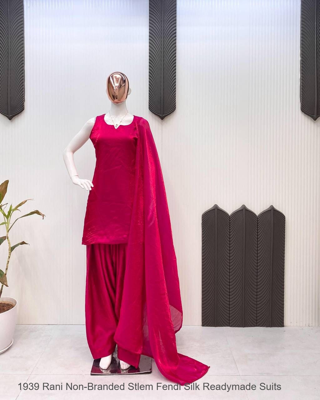 1939 Rani Non-Branded Stlem Fendi Silk Readymade Suits