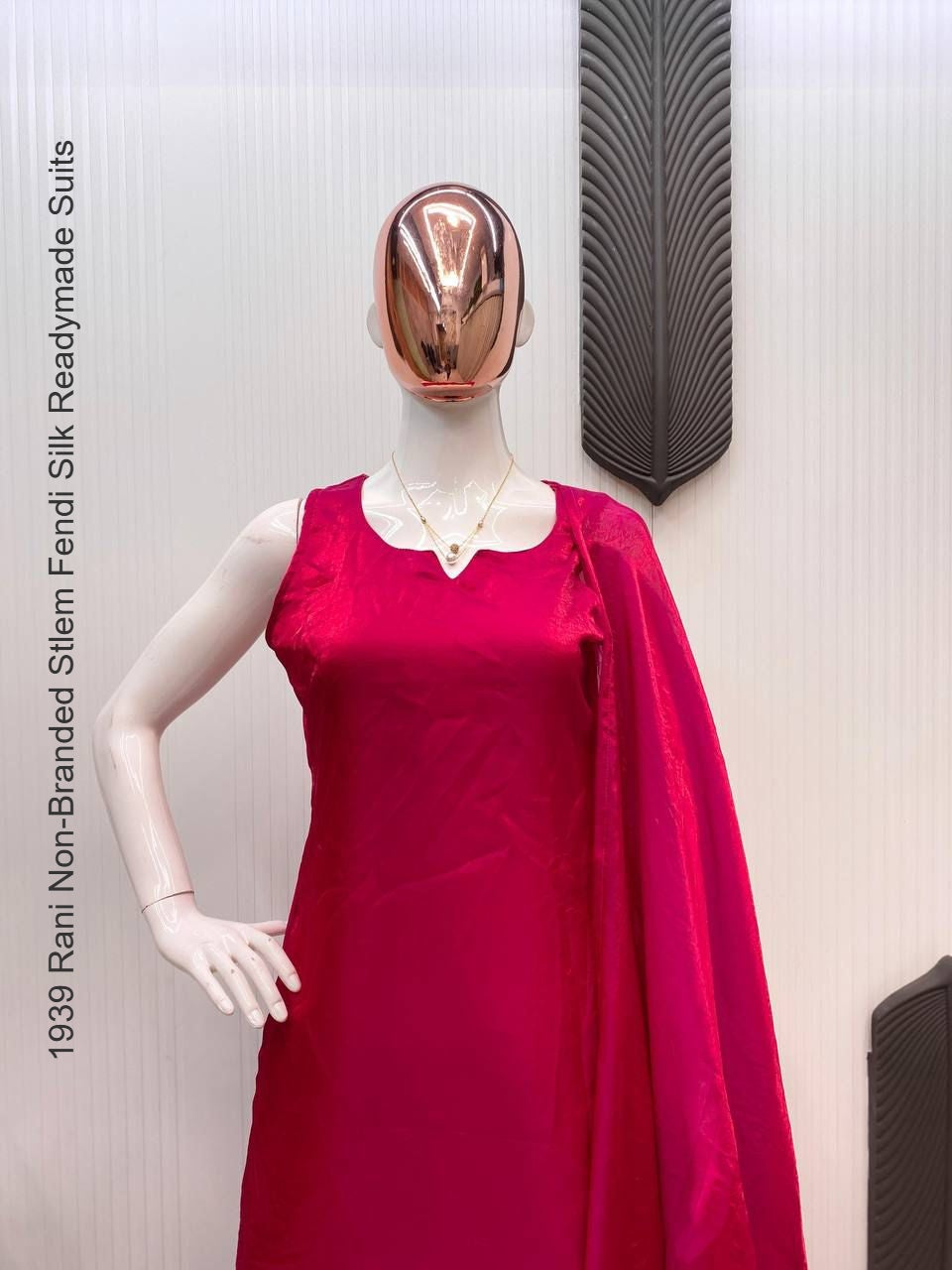 1939 Rani Non-Branded Stlem Fendi Silk Readymade Suits