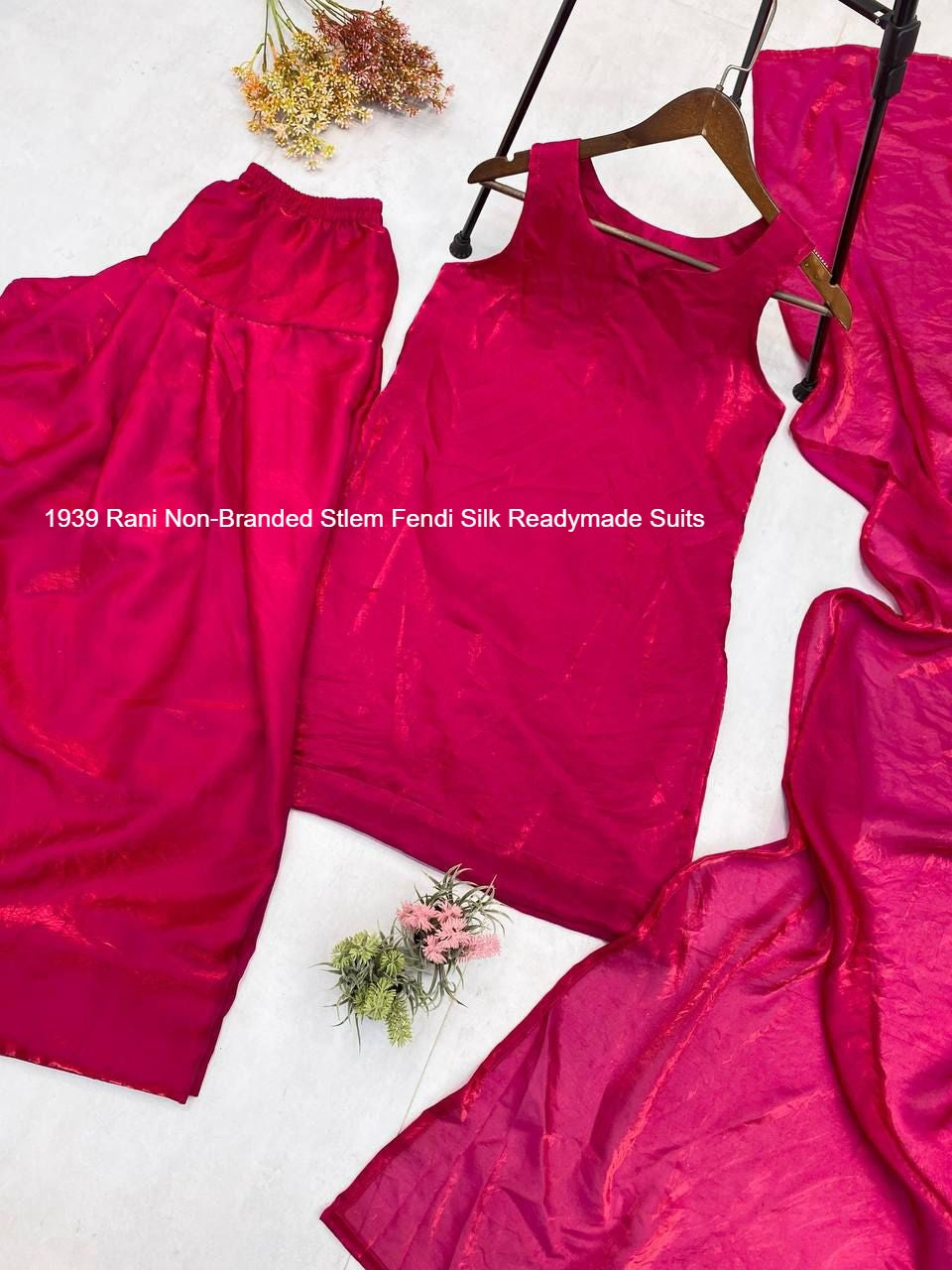 1939 Rani Non-Branded Stlem Fendi Silk Readymade Suits