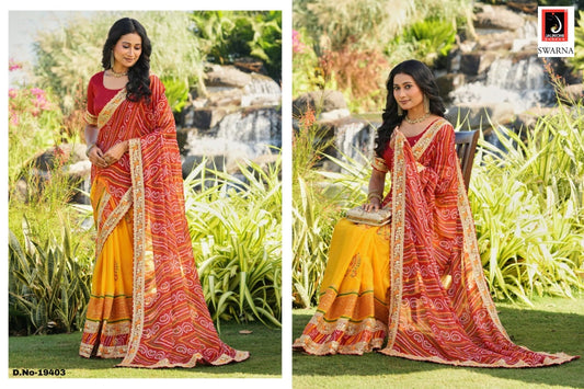19403 Swarna Jalnidhi Chiffon Sarees