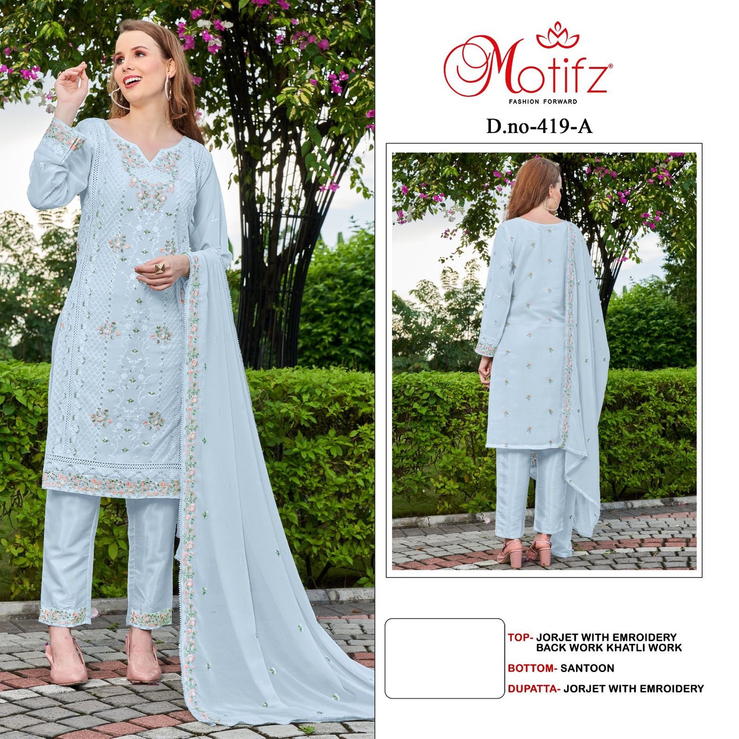 419-A Motifz Pakistani Salwar Suits