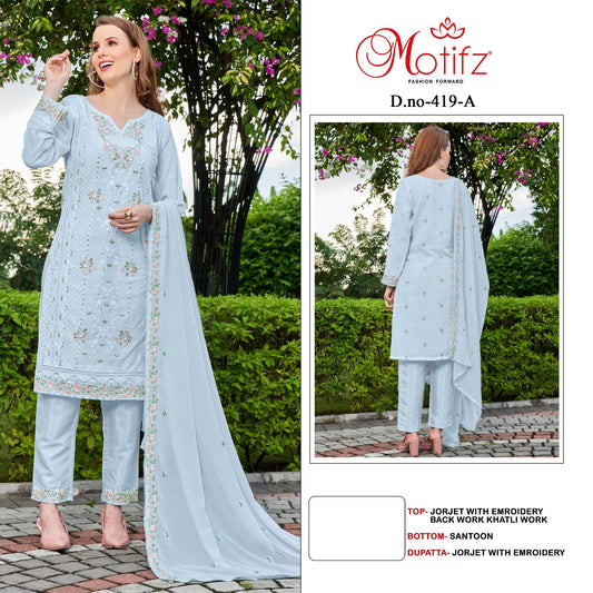 419-A Motifz Pakistani Salwar Suits