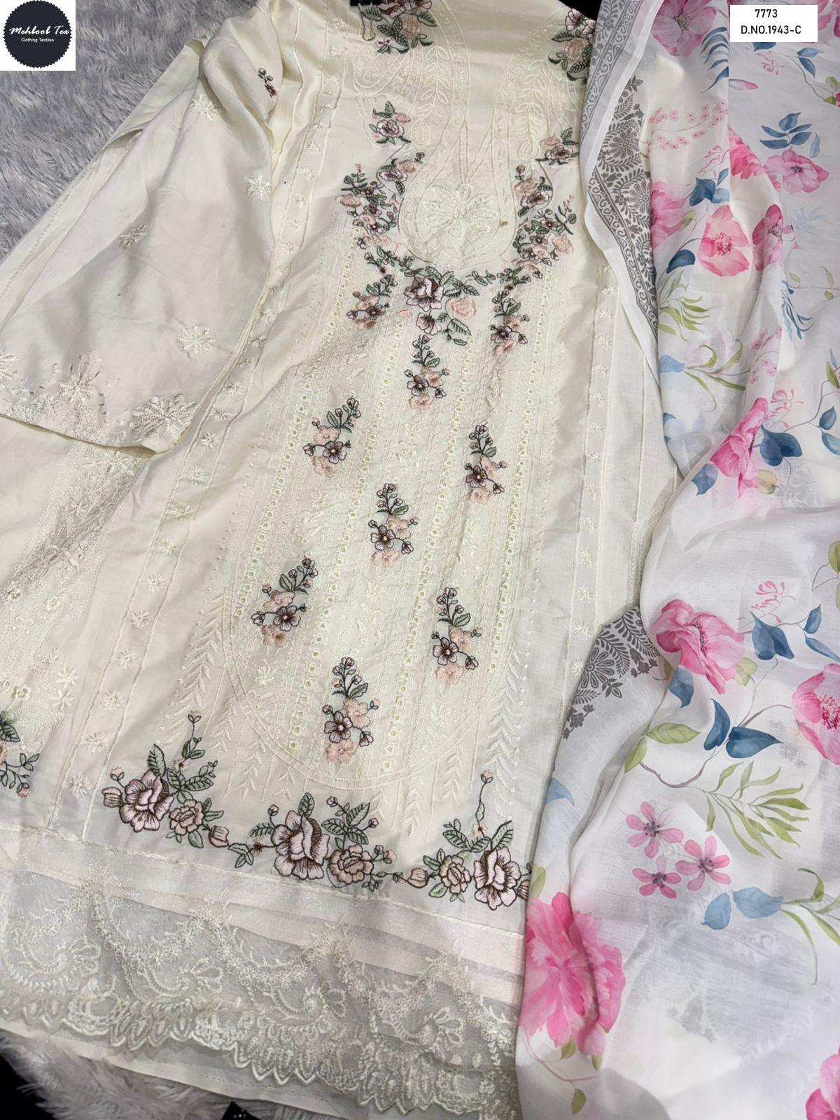 1943-C Mehboob Tex Pure Cotton Pakistani Salwar Suits