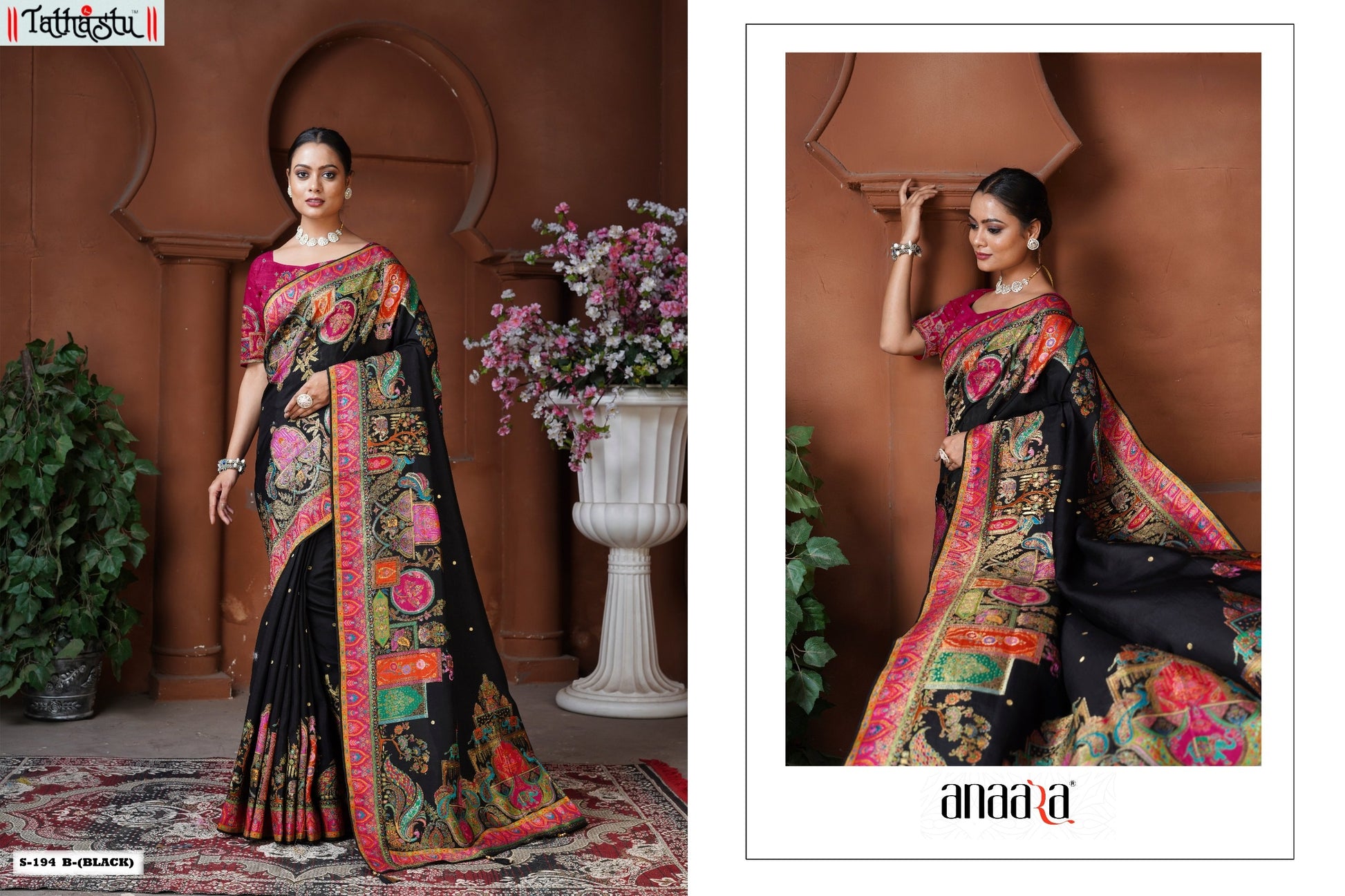 194B Anaara Postion Dola Silk Tathastu Silk Sarees