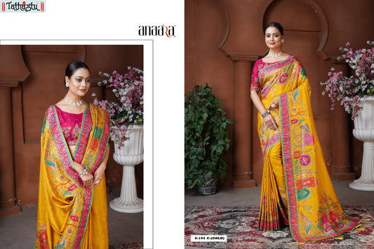 194C Anaara Postion Dola Silk Tathastu Silk Sarees
