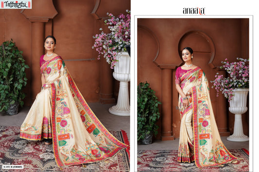 194D Anaara Postion Dola Silk Tathastu Silk Sarees