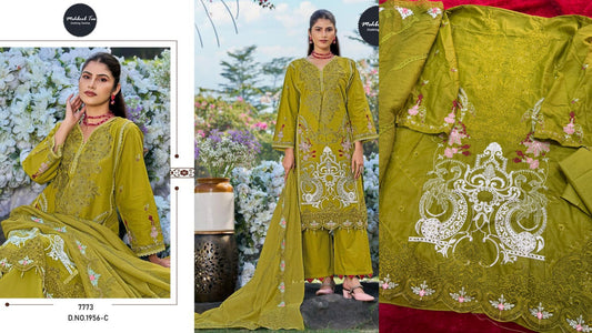 1956-B Mehboob Tex Pure Cotton Pakistani Salwar Suits