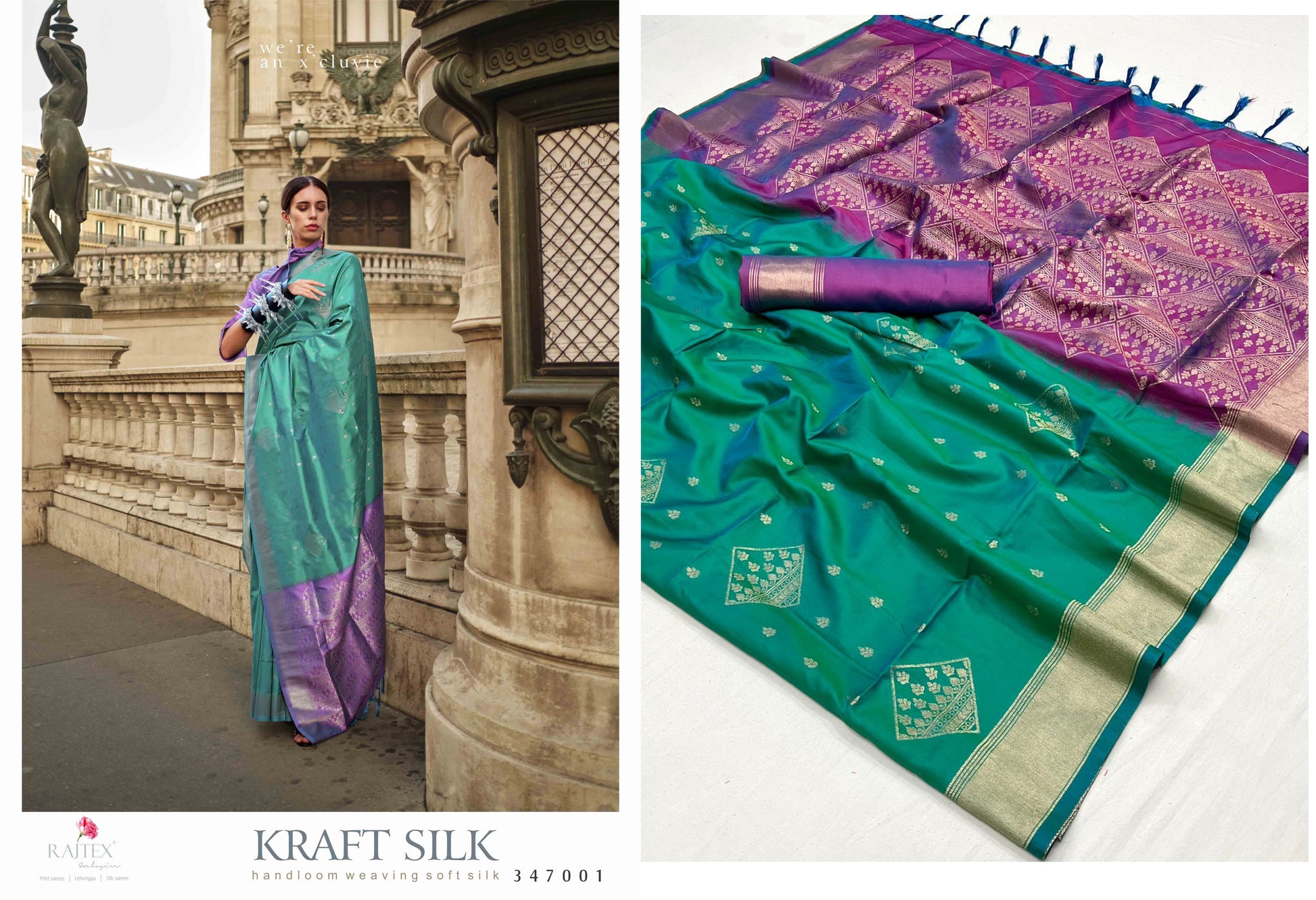 347001 Kraft Silk Rajtex Sarees