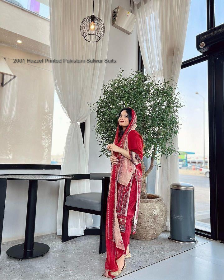 2001 Hazzel Printed Pakistani Salwar Suits