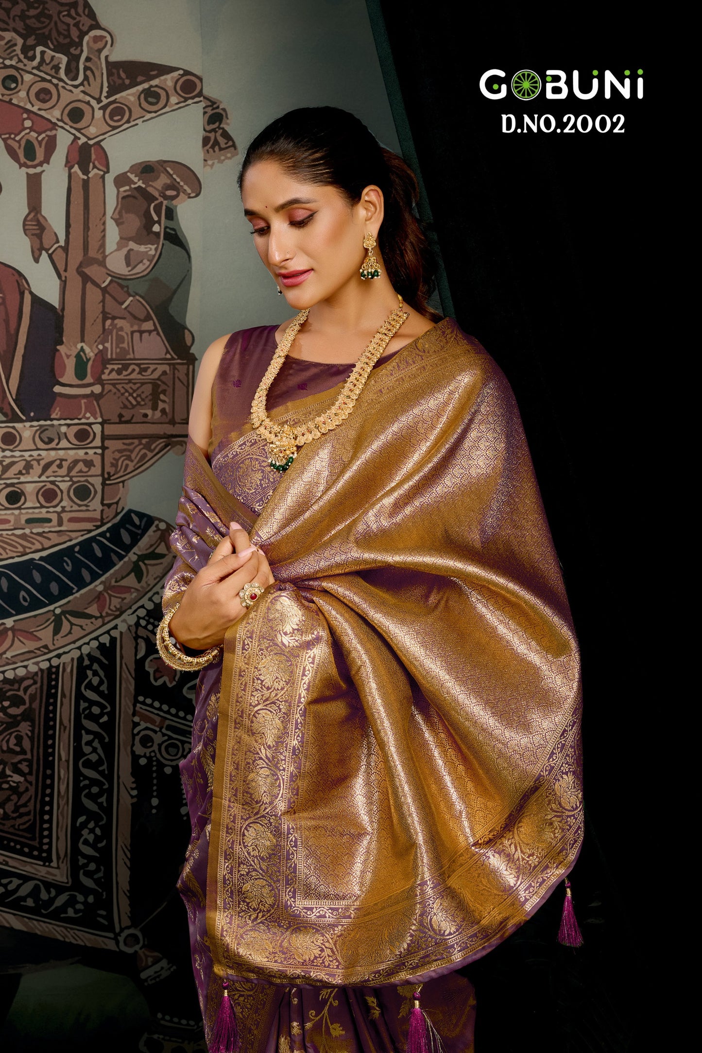 2002 Sanskruti Gobuni Soft Silk Sarees