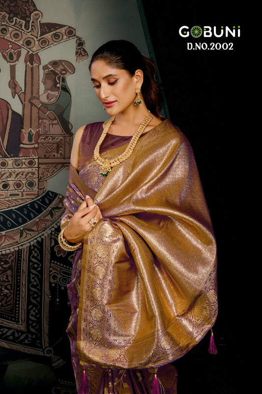 2002 Sanskruti Gobuni Soft Silk Sarees