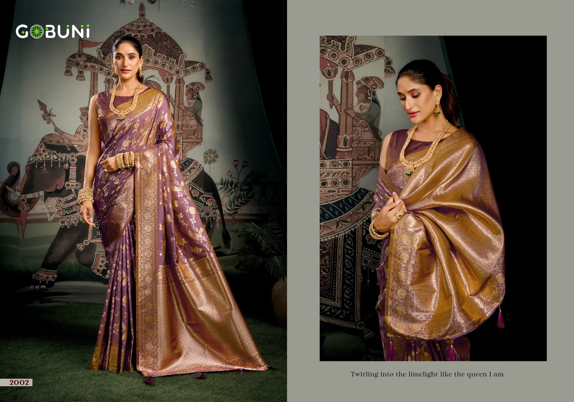 2002 Sanskruti Gobuni Soft Silk Sarees