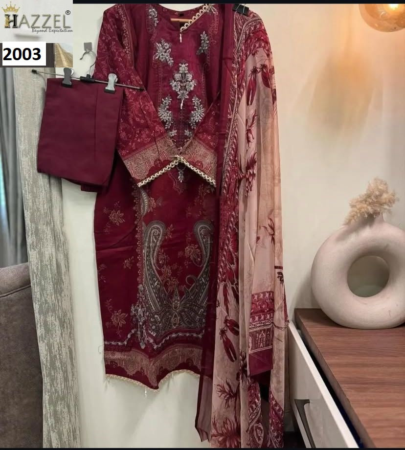2003 Hazzel Embroidered Pakistani Patch Suits
