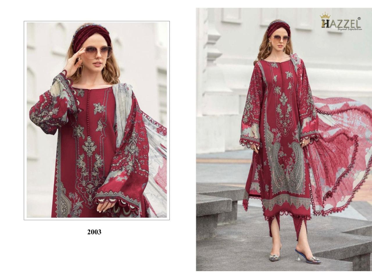 2003 Hazzel Embroidered Pakistani Patch Suits