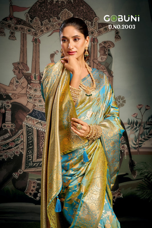 2003 Sanskruti Gobuni Soft Silk Sarees