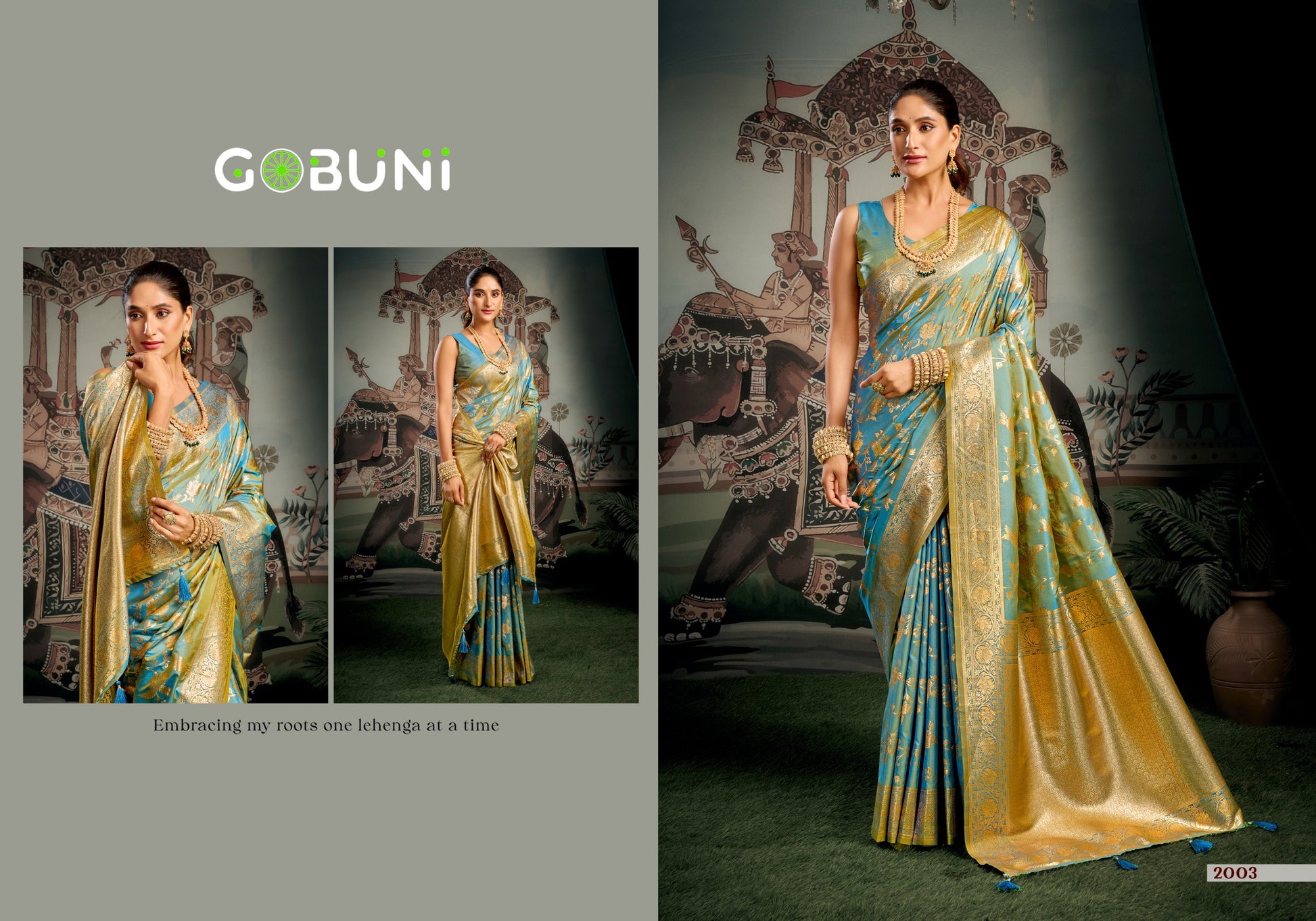 2003 Sanskruti Gobuni Soft Silk Sarees