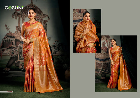 2004 Sanskruti Gobuni Soft Silk Sarees