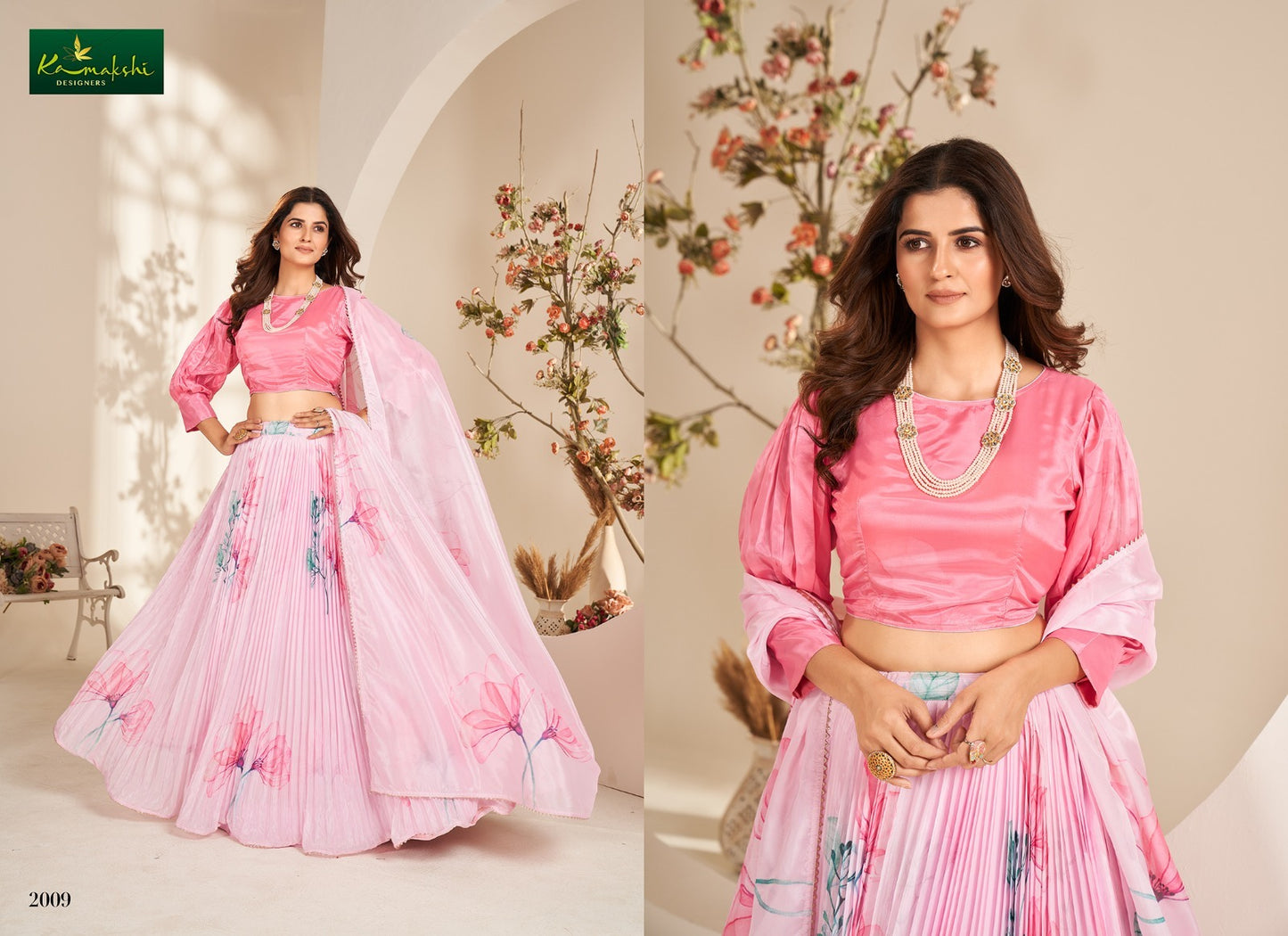 2009 Valisha Kamakshi Pure Organza Readymade Lehenga Choli