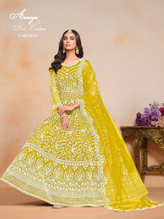 20101 Aanaya Vol 201 Dani Creation Anarkali Style Pakistani Salwar Suits