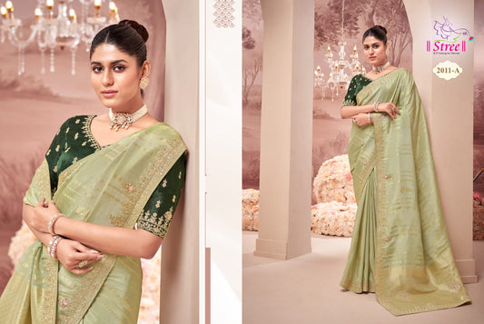 2011A Vol 1 Stree Handwork Sarees