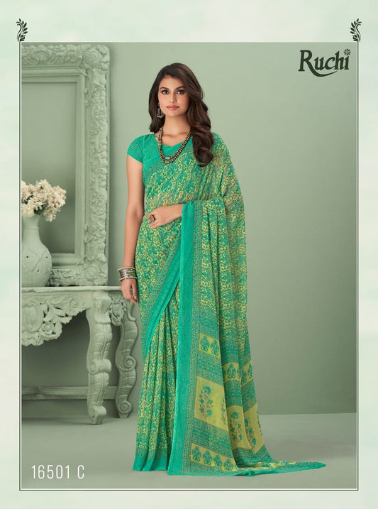 16501-C Raga Georgette Vol 1 Ruchi Sarees