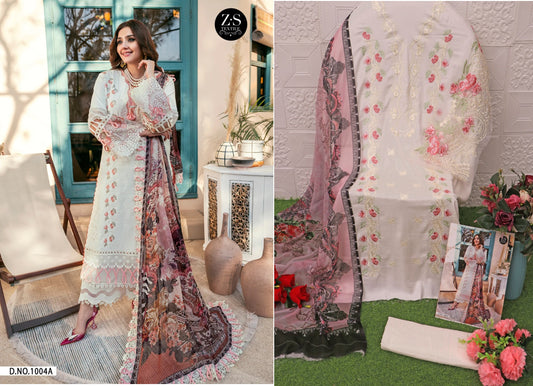 1004A Zs Textile Pakistani Salwar Suits