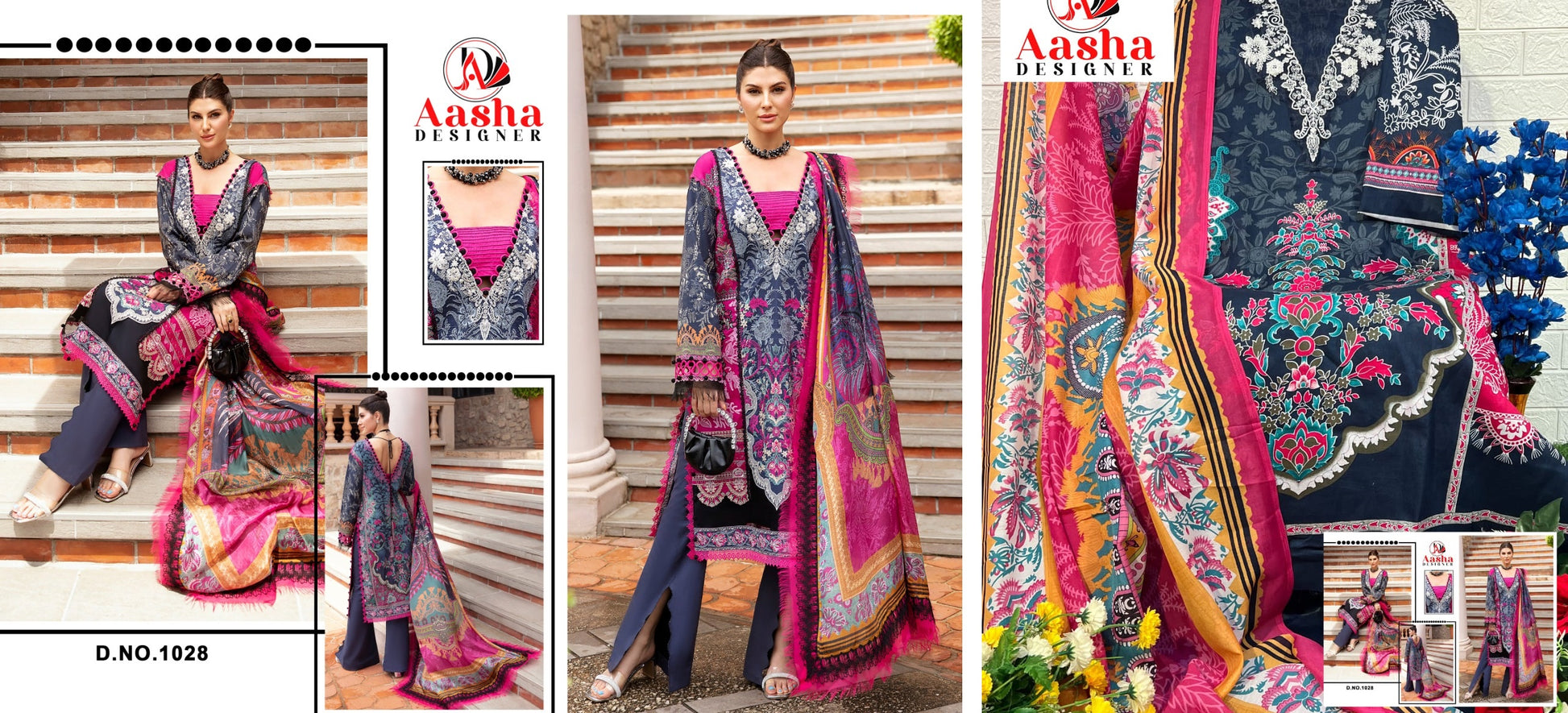 1028 Aasha Designer Pakistani Salwar Suits