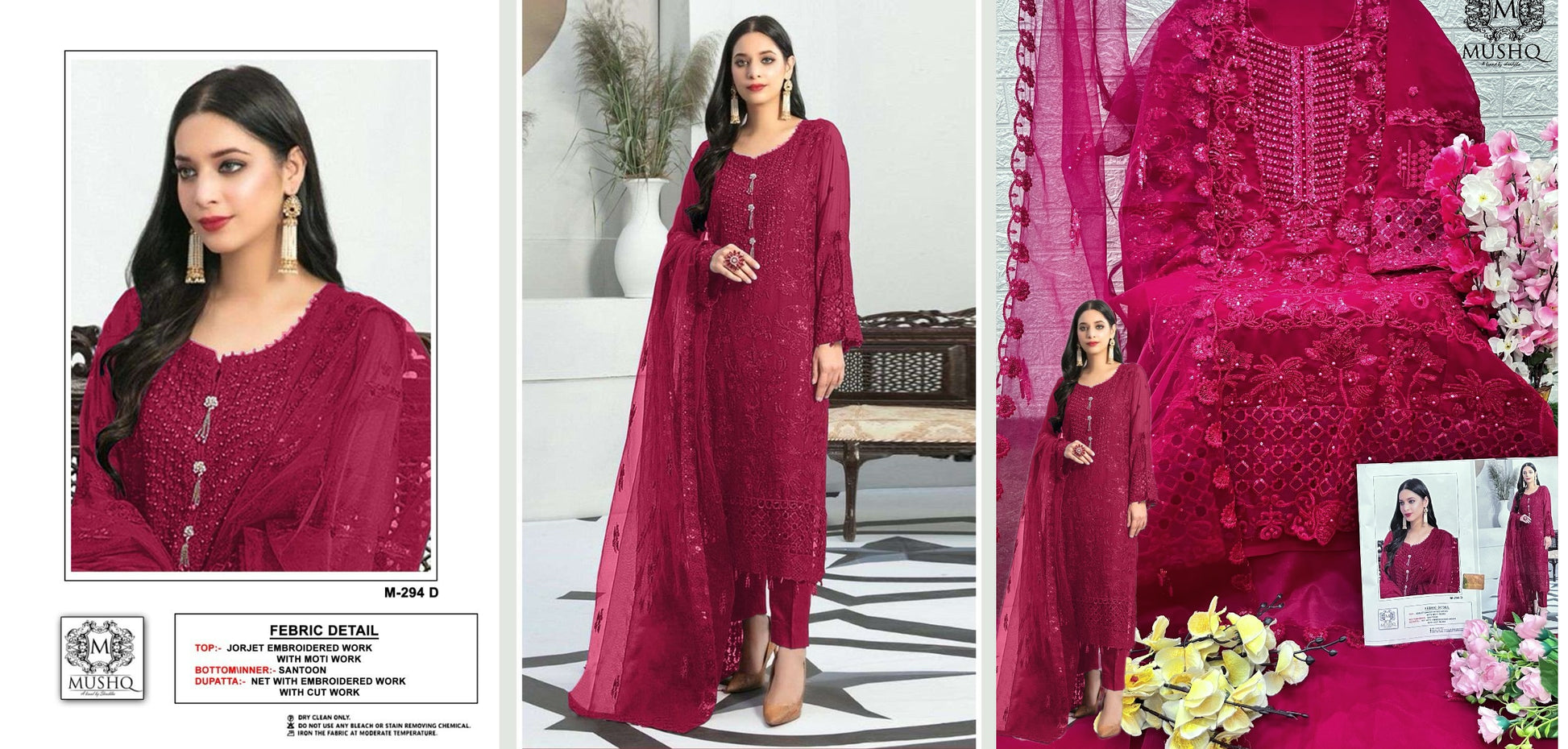 294D Mushq Pakistani Salwar Suits