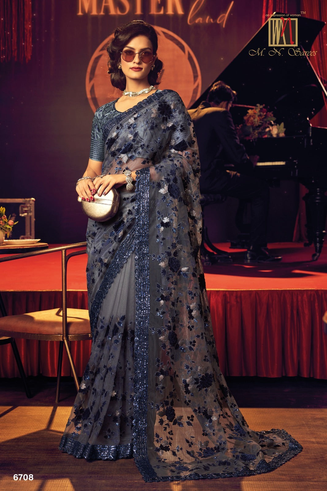 6708 Swarovski Vol 6 Mn Sarees