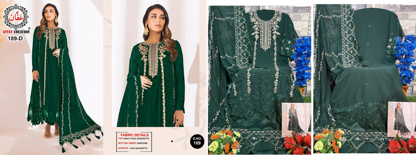 189D Affan Creation Pakistani Salwar Suits