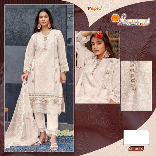 858C Crafted Needle Pakistani Readymade Suits