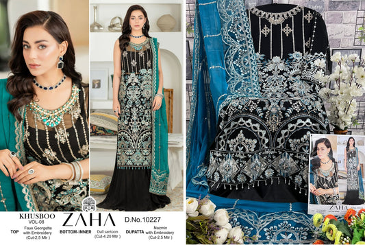 10227 Zaha Pakistani Salwar Suits