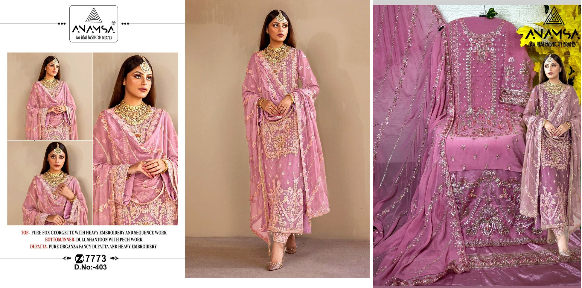 403 Anamsa Pakistani Salwar Suits