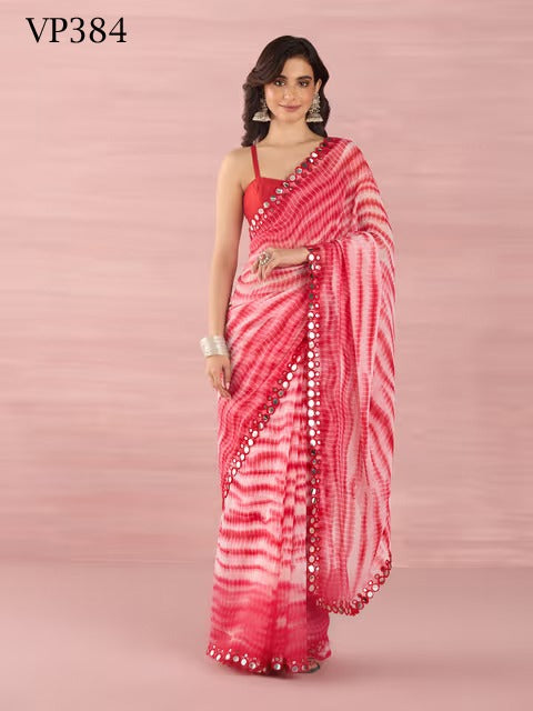 384 New Mirror Fashion Berry Sarees