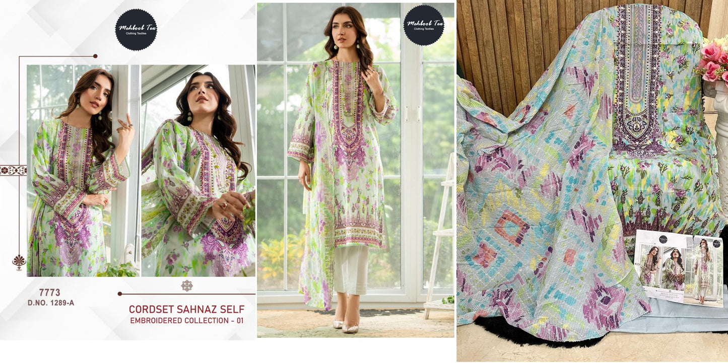 1289A Mehboob Tex Pakistani Salwar Suits