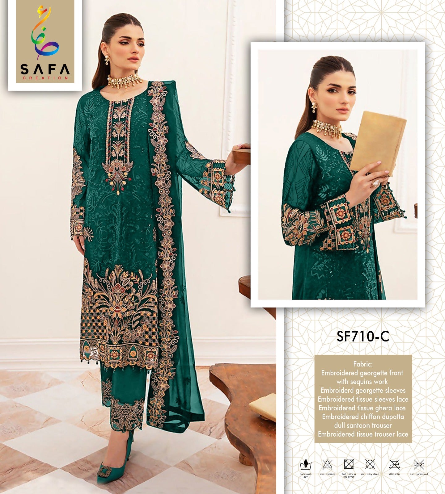 710C Safa Creation Pakistani Salwar Suits