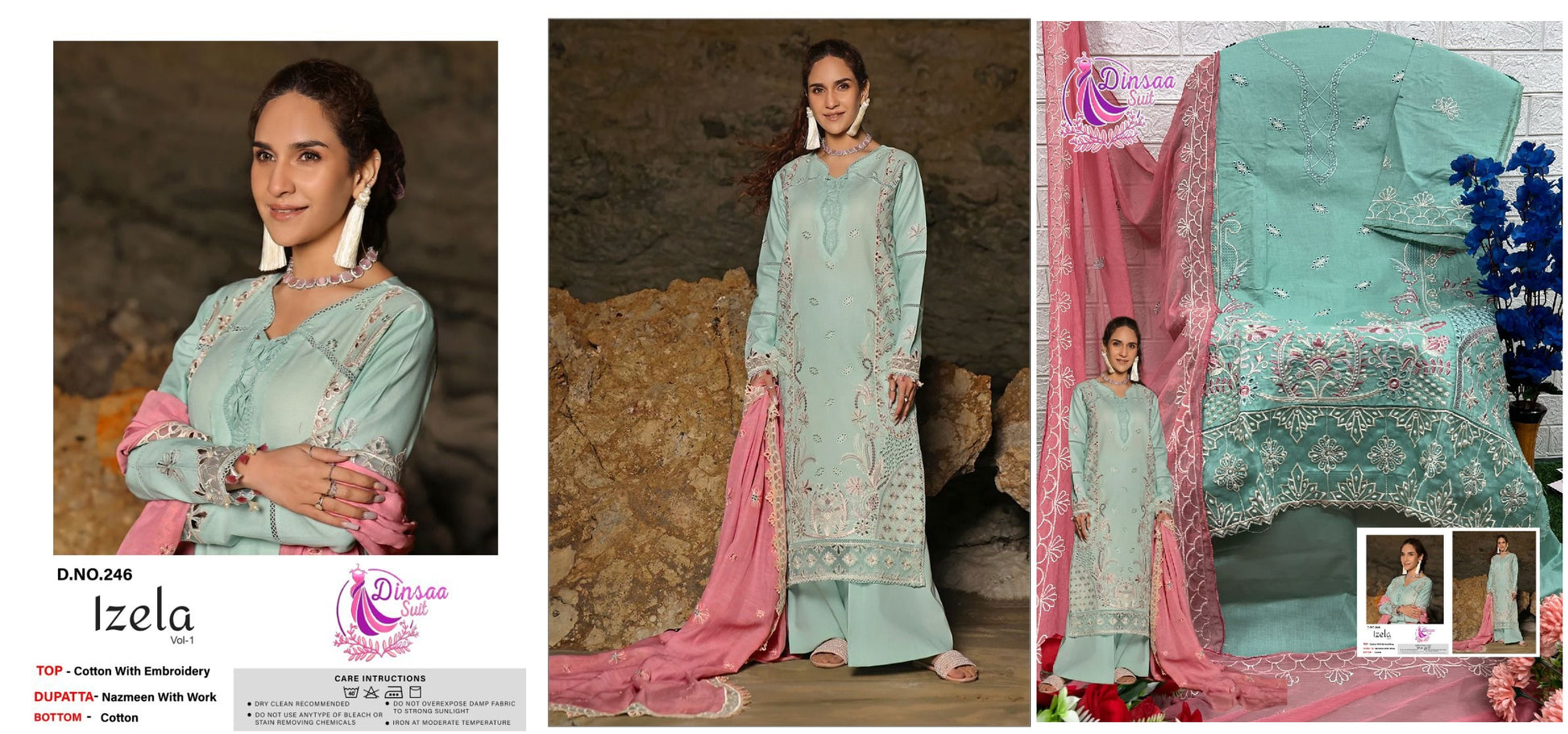246 Izela Vol 1 Dinsaa Suit Pakistani Salwar Suits