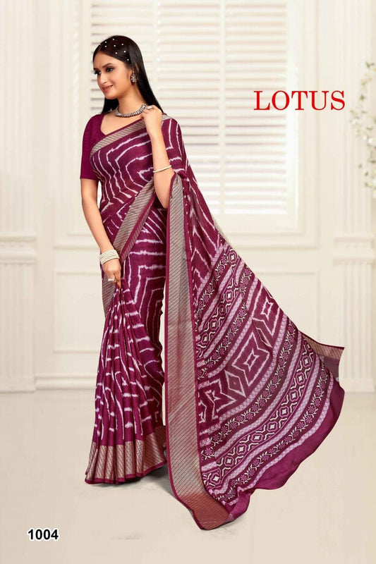 1004 Lotus Mahamani Creation Sarees
