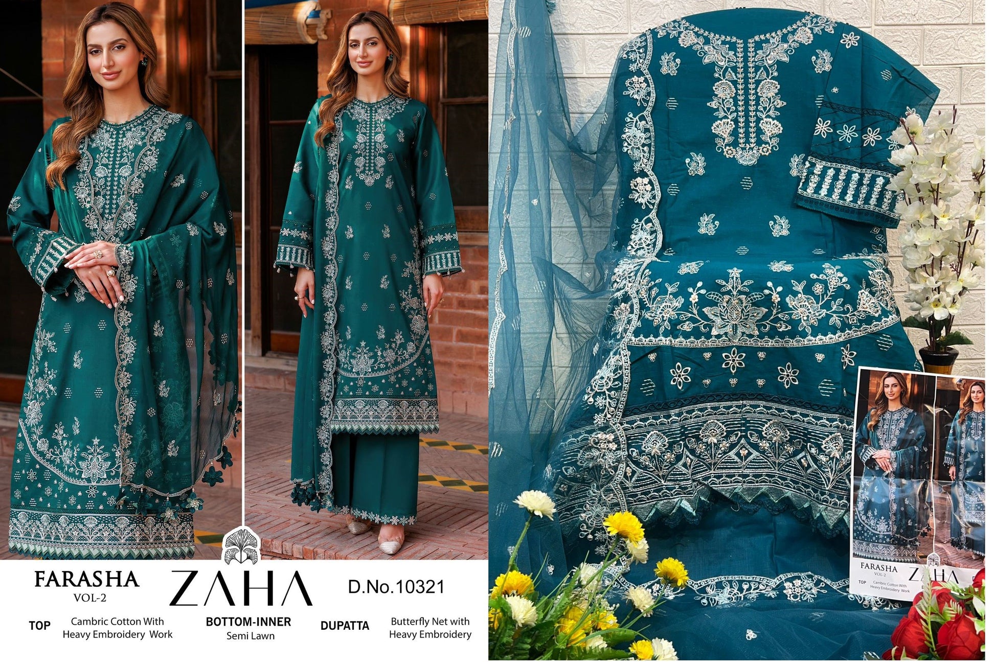 10321 Farasha Vol 2 Zaha Pakistani Salwar Suits