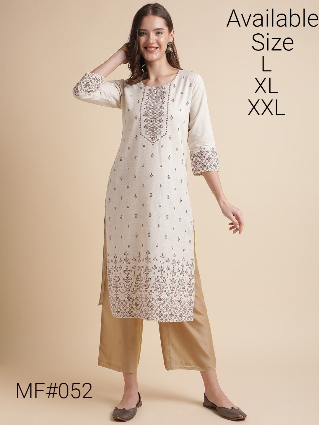 Mf 52 Msm Kurti Plazzo Set