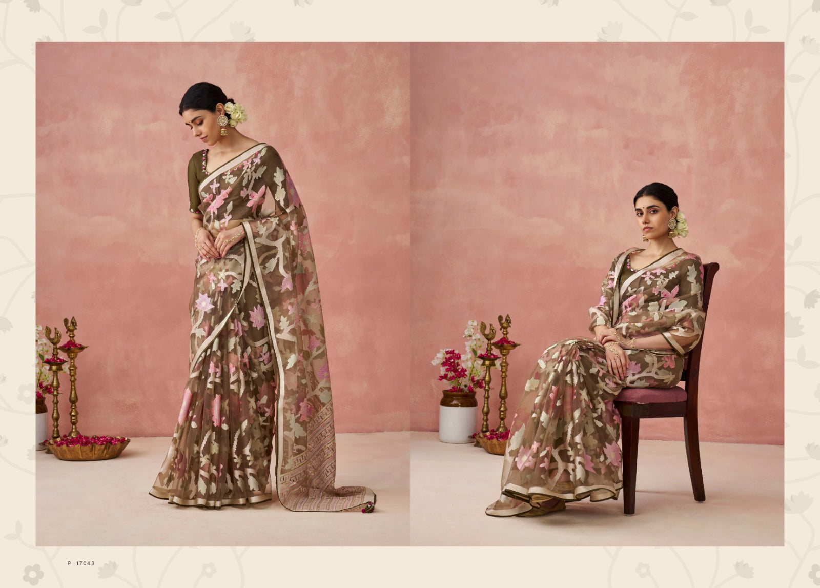 17043 Meera Premium Vol 15 Kimora Sarees