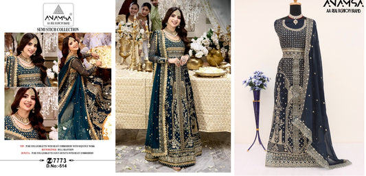 514 Anamsa Pakistani Salwar Suits