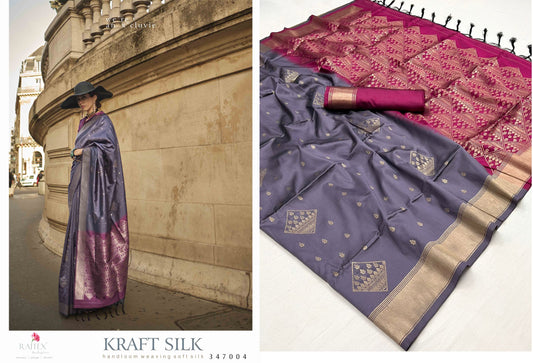 347004 Kraft Silk Rajtex Sarees
