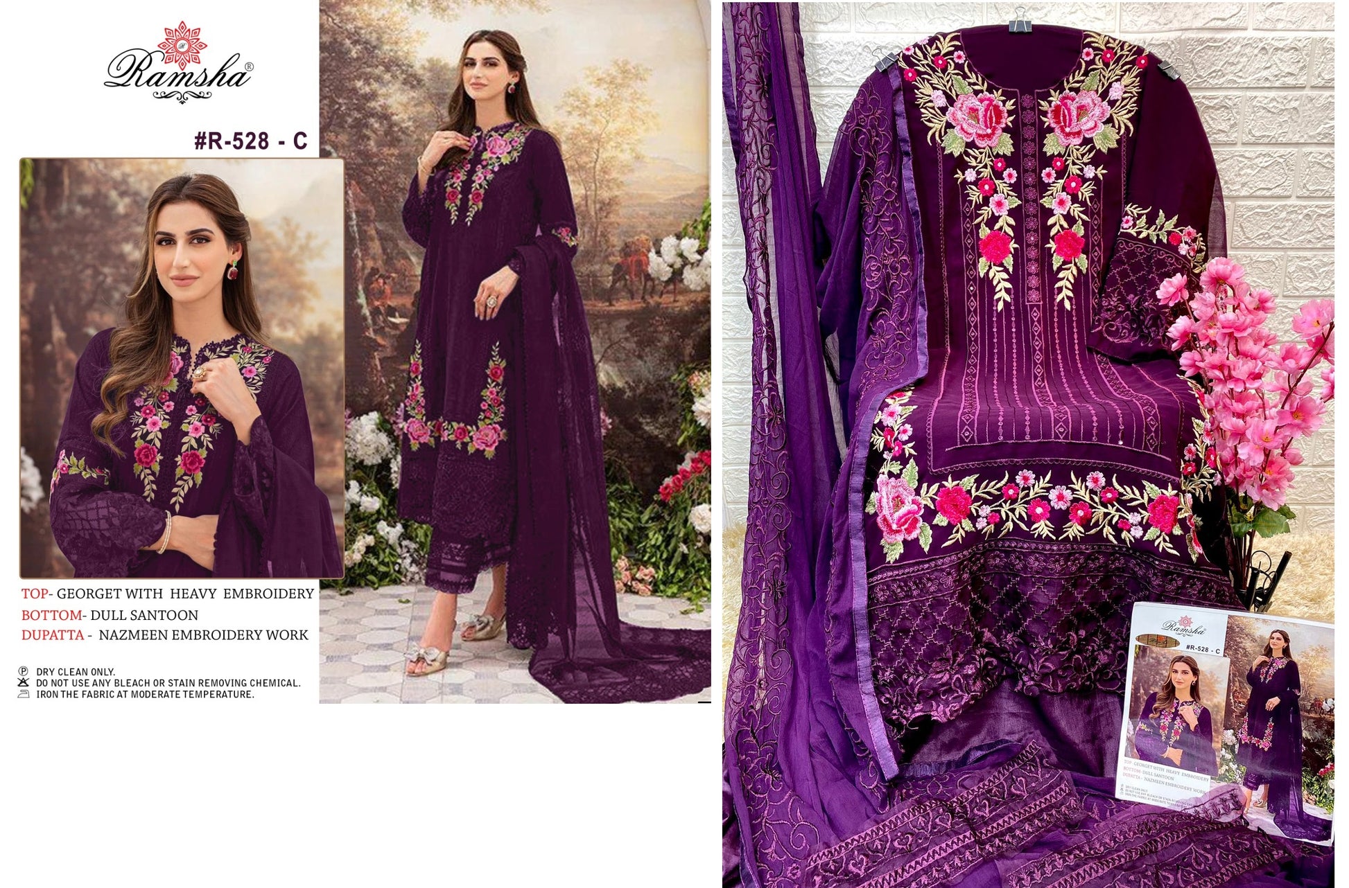 528-C Ramsha Pakistani Salwar Suits