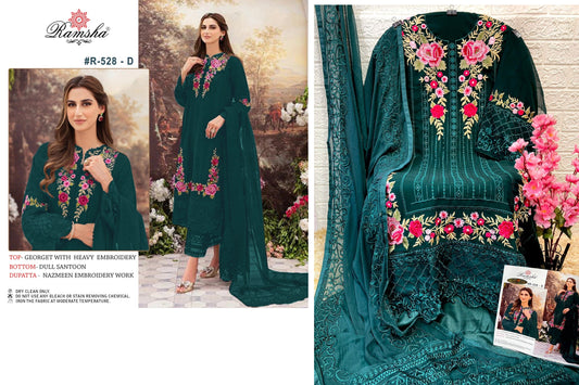 528-D Ramsha Pakistani Salwar Suits