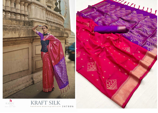 347006 Kraft Silk Rajtex Sarees