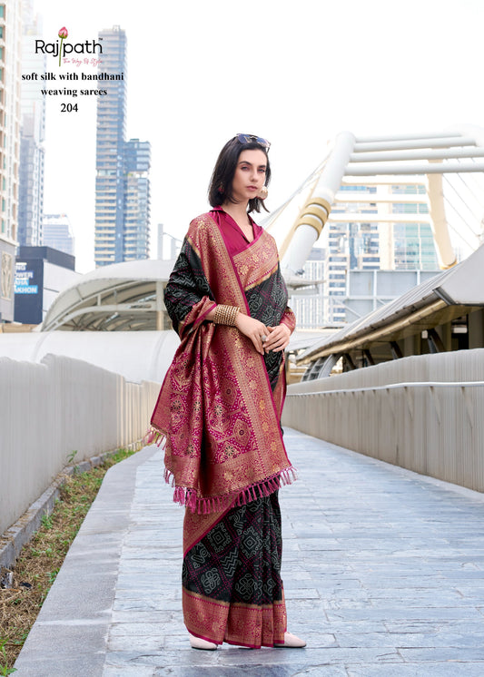 204 Sugandh Silk Rajpath Bandhani Sarees