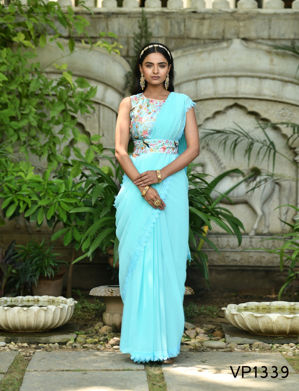 1339 Fashion Berry Sarees
