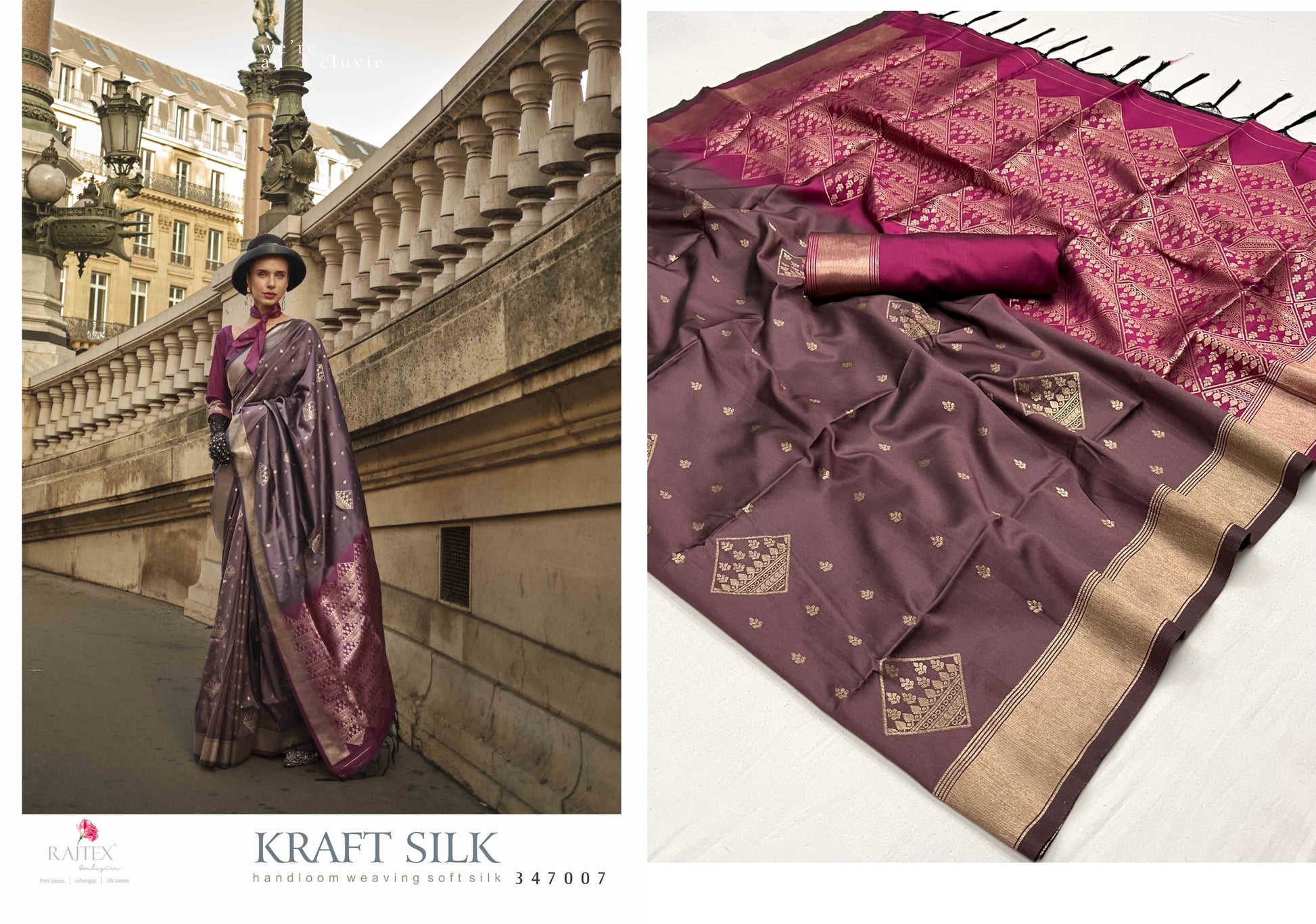 347007 Kraft Silk Rajtex Sarees